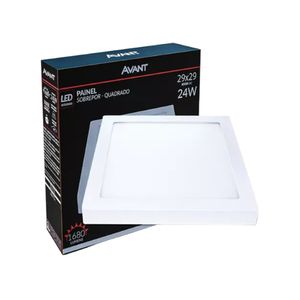 PAINEL LED AVANT ALU-SOBR-QUA-29X29-NEUTRA-NE4000K-24W-BIV-NH1680