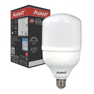LAMPADA LED AVANT BULBO HP-IN-E27-BRANCO-BR6500K-40W-BIV