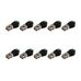 CONECTOR BNC BORNE MACHO 10 UN FC FONTES - FCBNCBRN