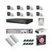 KIT CFTV 8 CAMERAS HIKVISION DVR HD 500GB