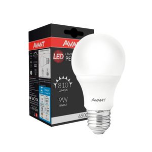 LAMPADA LED AVANT BULBO PER-IN-E27-BRANCO-BR6500K-9W-BIV