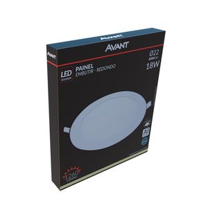 PAINEL LED AVANT ALU-EMB-RED-22X22-NEUTRA-NE4000K-18W-BIV-1260