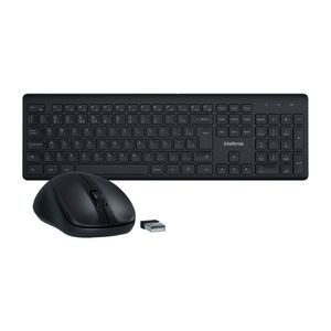 KIT TECLADO E MOUSE INTELBRAS, CSI50 SEM FIO PRETO - 4294200