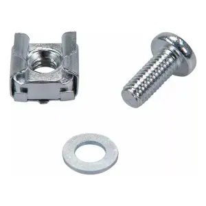 CONJUNTO PORCA GAIOLA INTELBRAS, COM PARAFUSO E ARRUELA - KPP100, 100 UNIDADES